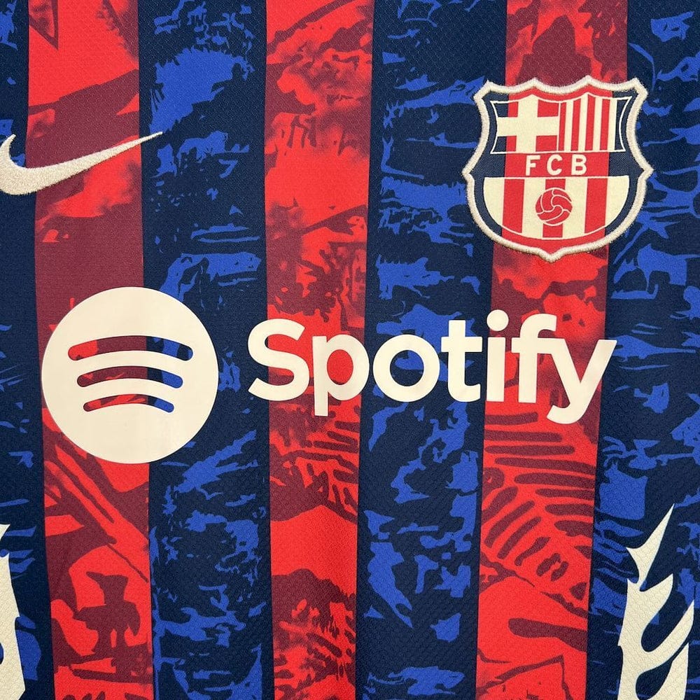 Cross-border 2526 football jerseys Barcelona special edition limited edition football uniforms are shipped one piece